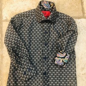 Boys designer button up size 2